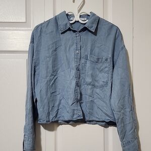 Calvin Klein Jeans Light Blue Denim Top